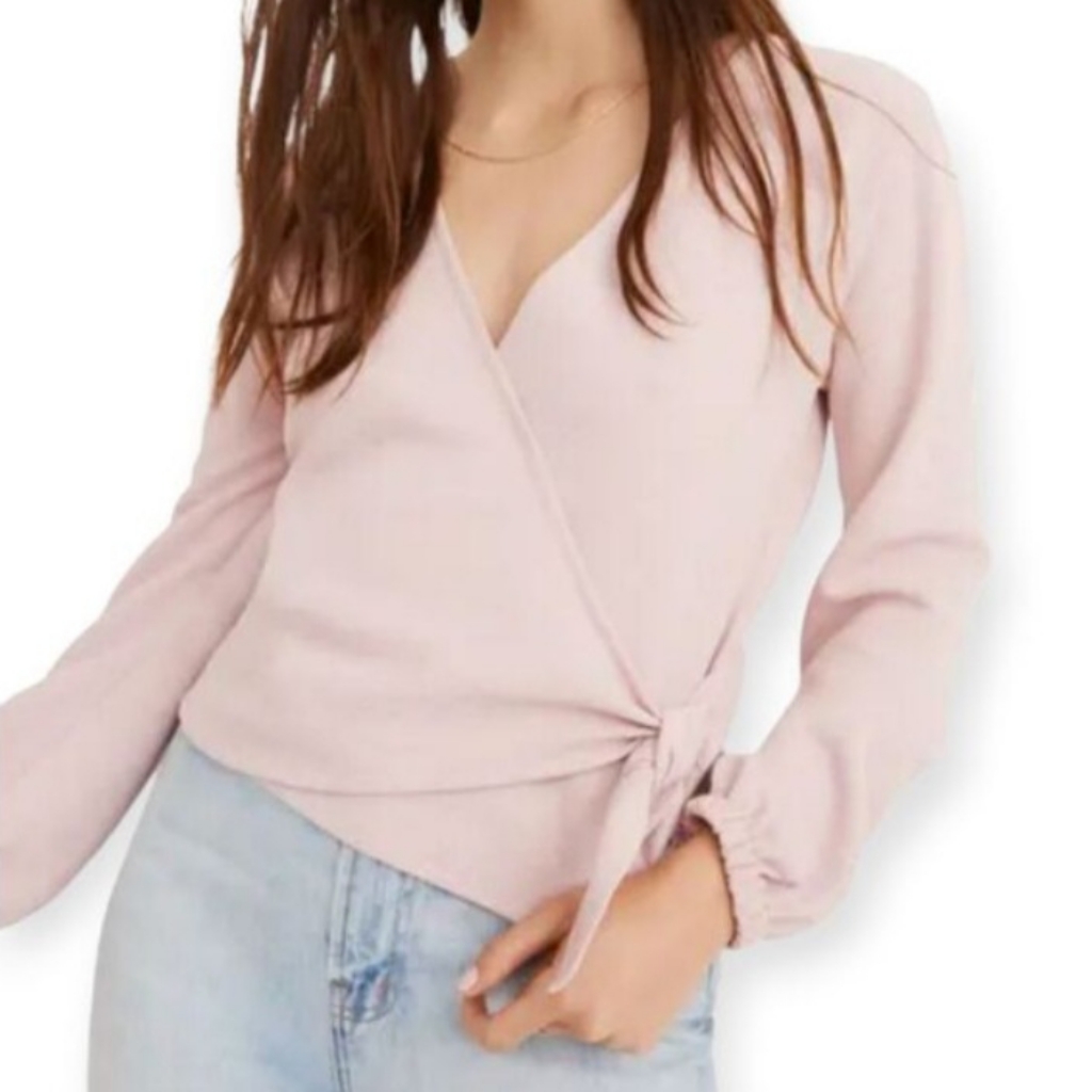 Madewell Pink Texture & Thread Top Sz. M Euc.